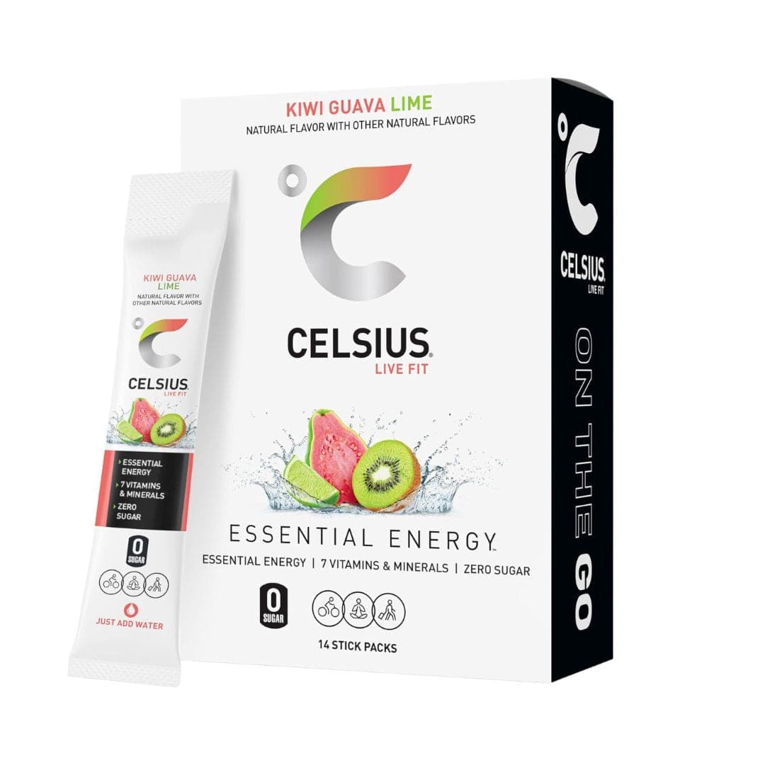 CELSIUS Kiwi Guava Lime 14 CT - Expiration Date JUNE 2026  #6370 (98 units)