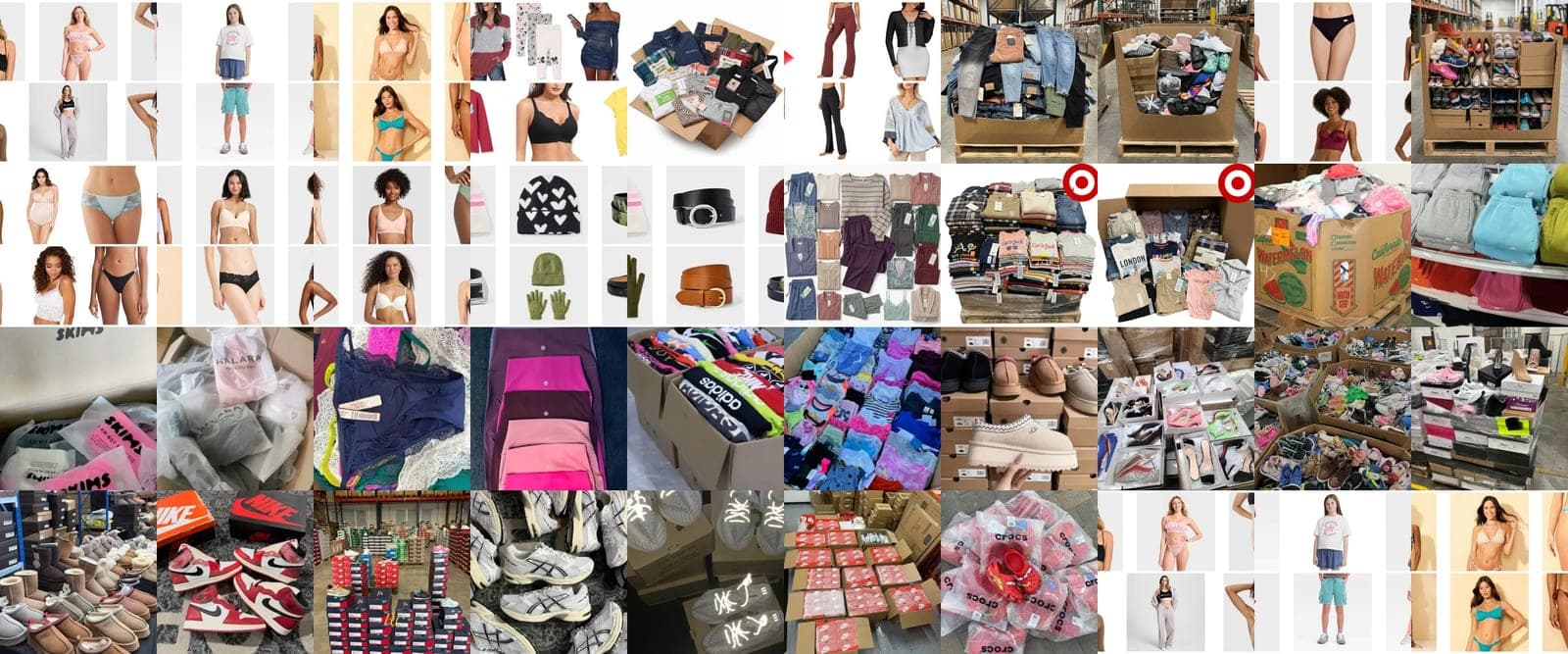 Apparel and footwear liquidation stock